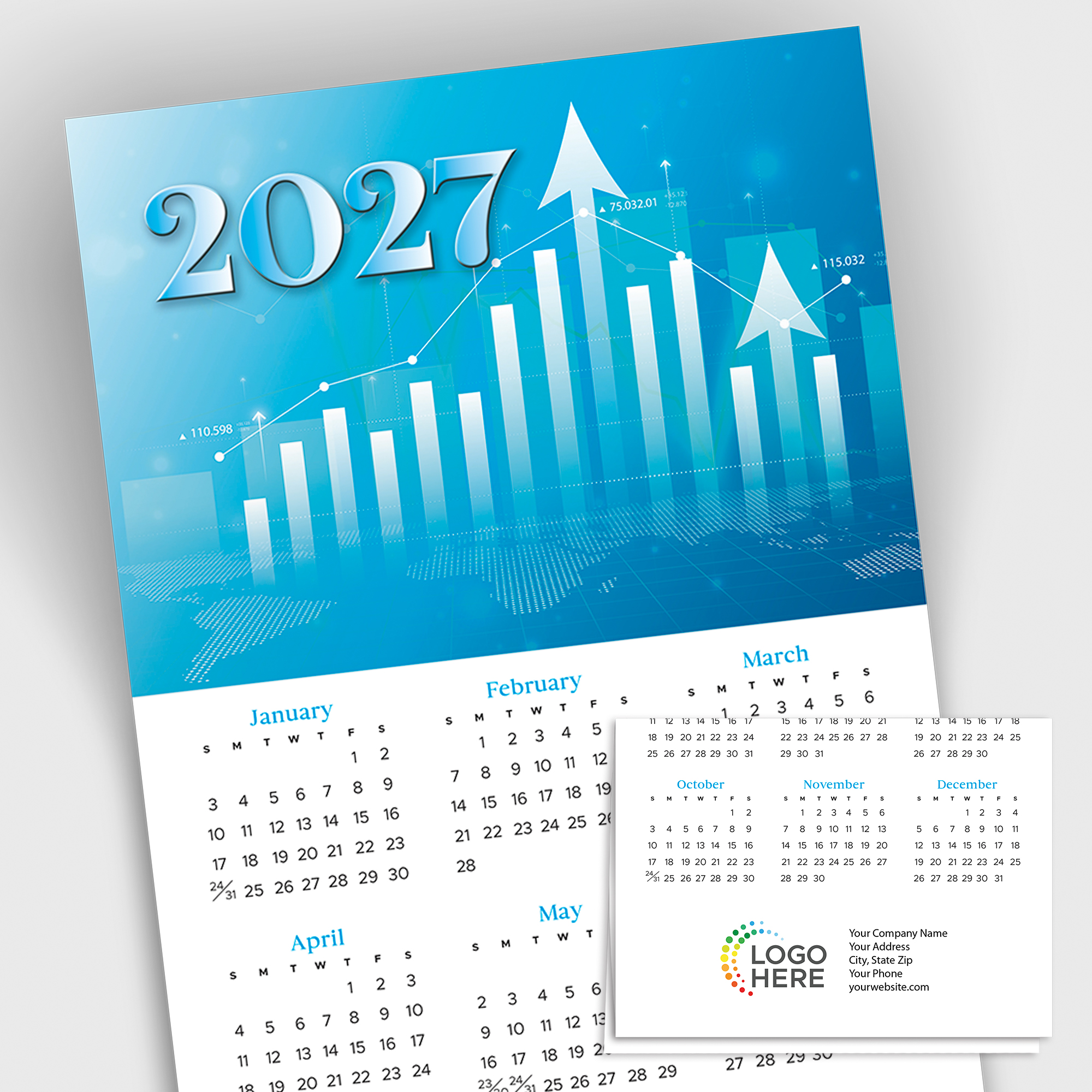 2027 Rise Calendar Card D3485U-AA